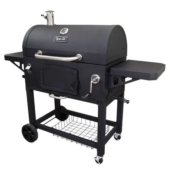Dyna-Glo Barrel Charcoal Grill with Side Shelves
