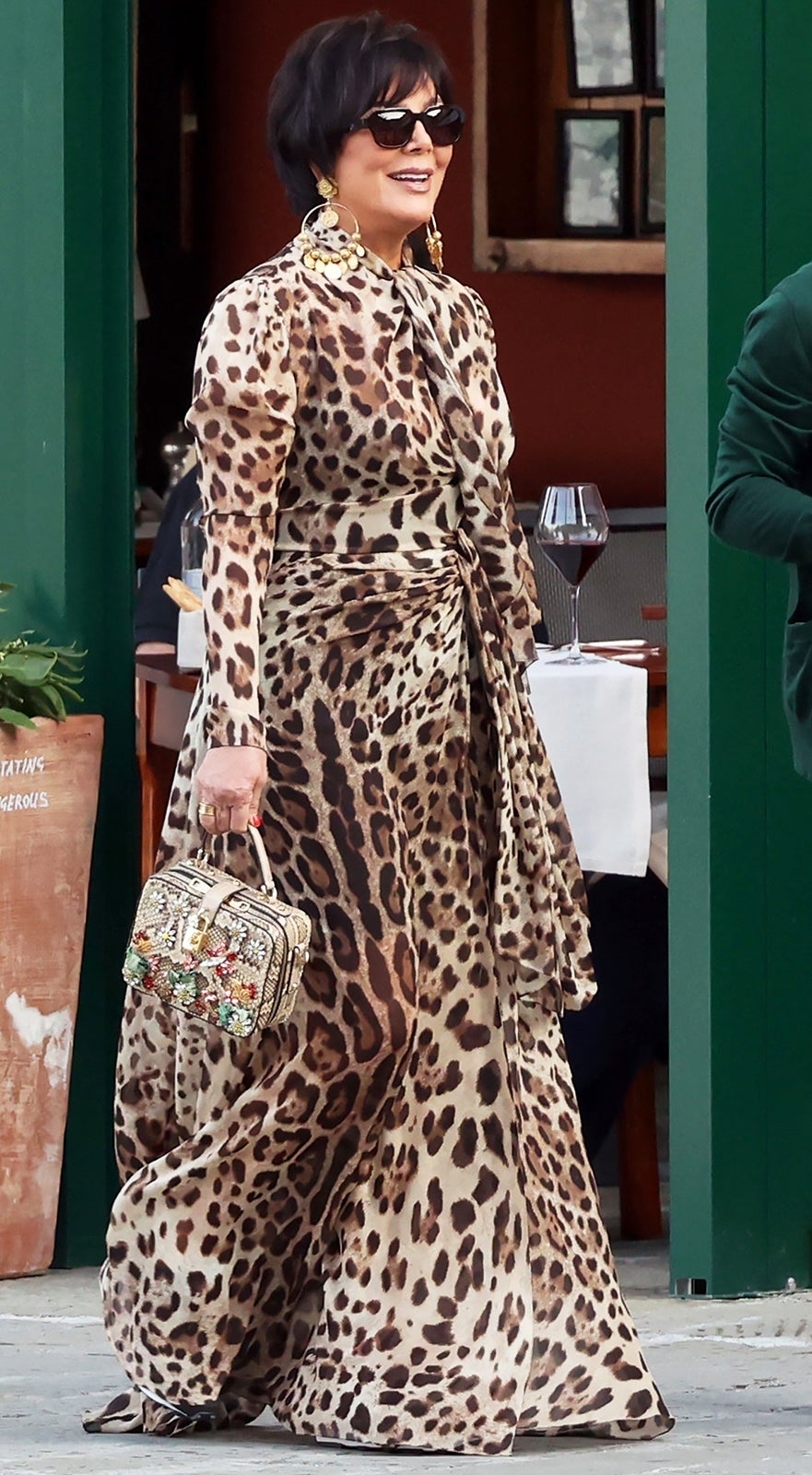 Kris Jenner Steps Out in Style in Italy as Kourtney Kardashian's