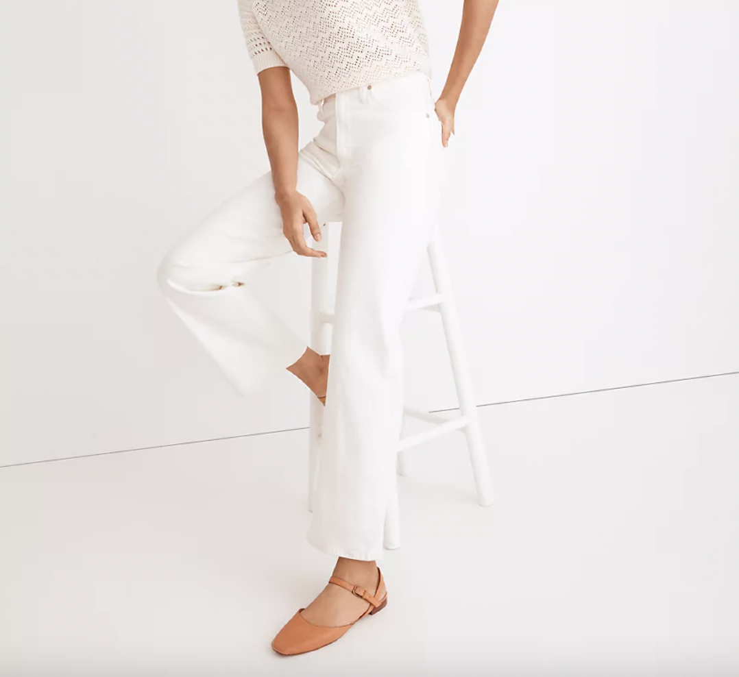 Madewell Vintage Wide-Leg Crop Jean in Tile White