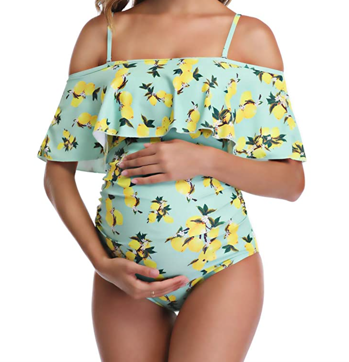 MiYang Flounce Floral One Piece Bathing Suit
