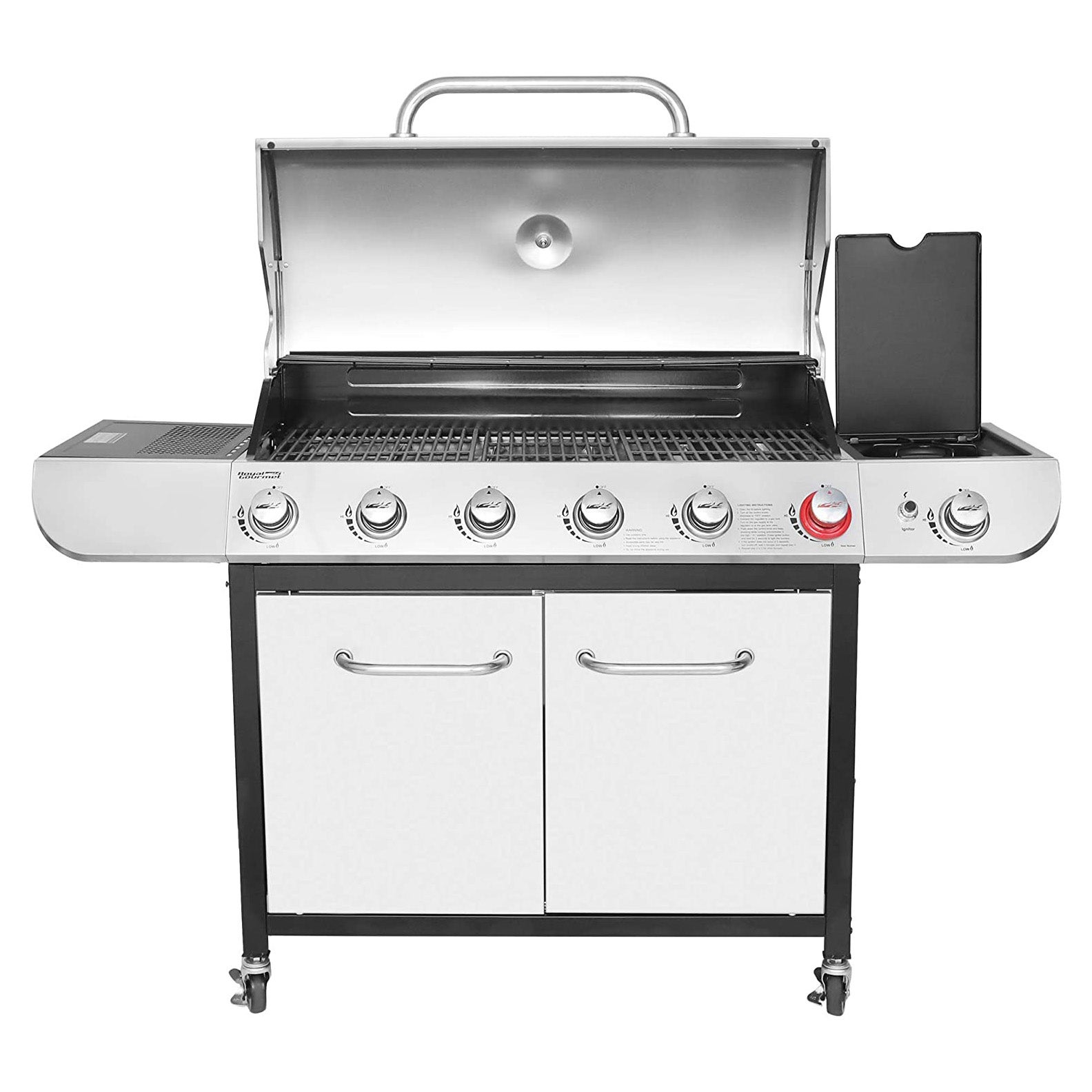 Royal Gourmet 6-Burner BBQ Propane Gas Grill with Side Burners