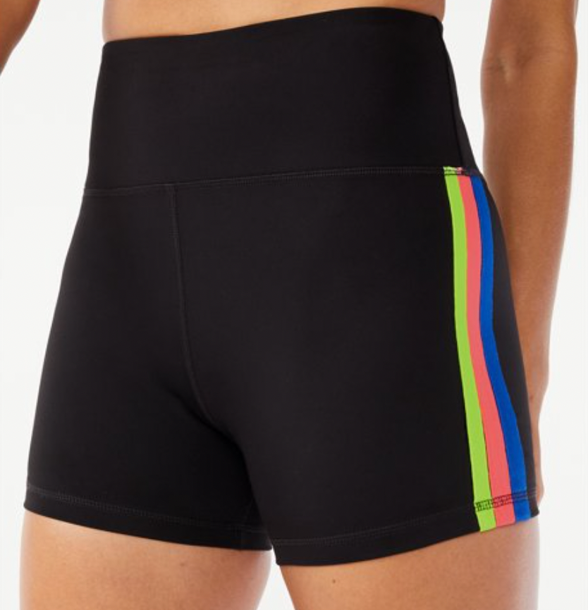 Love & Sports Women's Rainbow Bike Shorts
