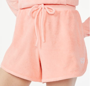Love & Sports Women's Baby Terry Cloth Lounge Shorts
