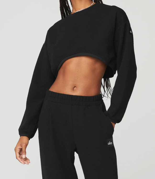 Cropped Tailored Crew Neck