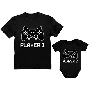 Father and Baby Matching Gamer Outfits