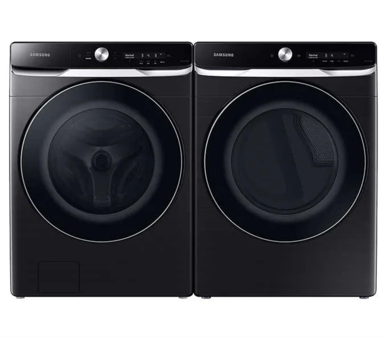 Samsung High-Efficiency Stackable Smart Front Load Washer and Smart Dryer