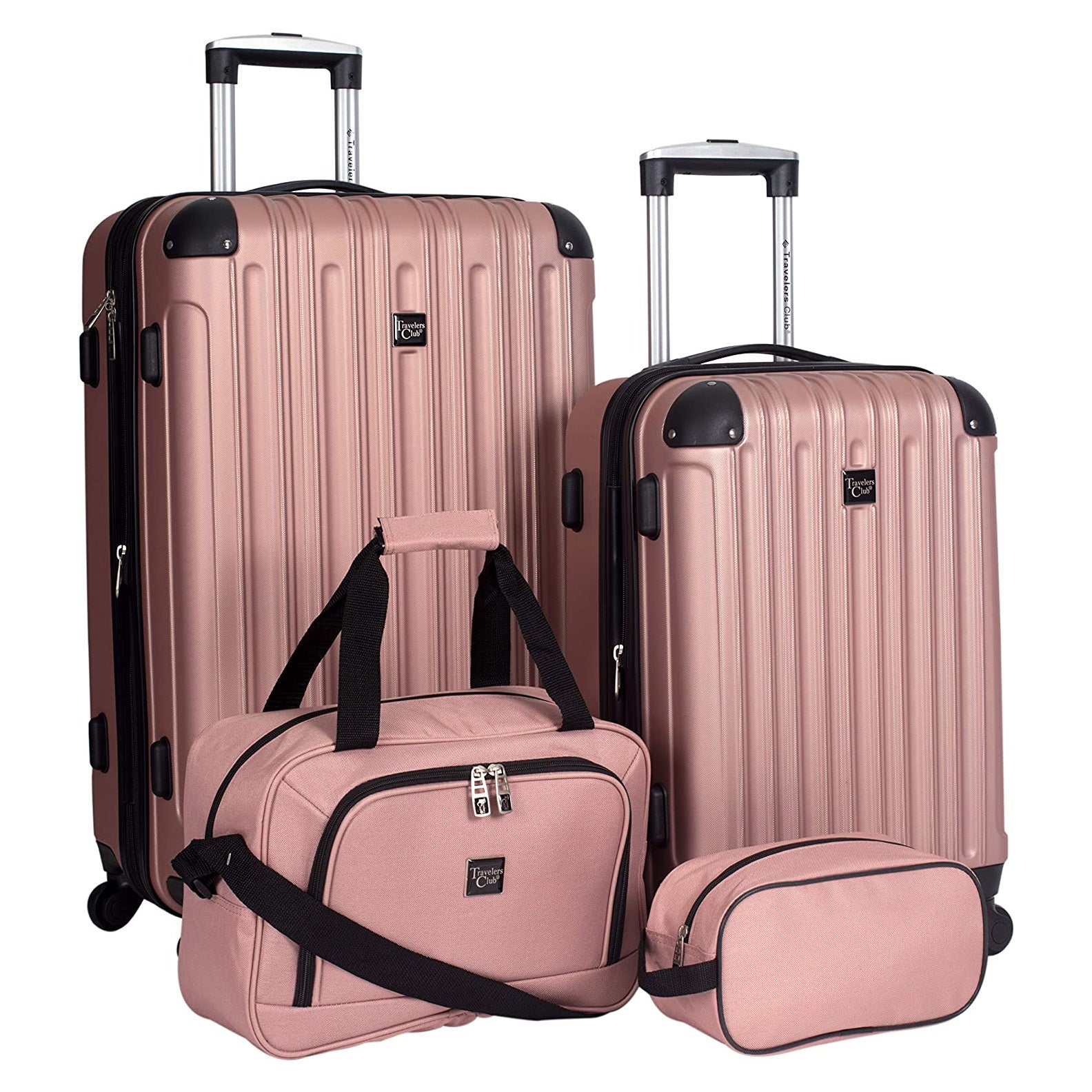 Travelers Club Midtown Hardside 4-Piece Luggage Set