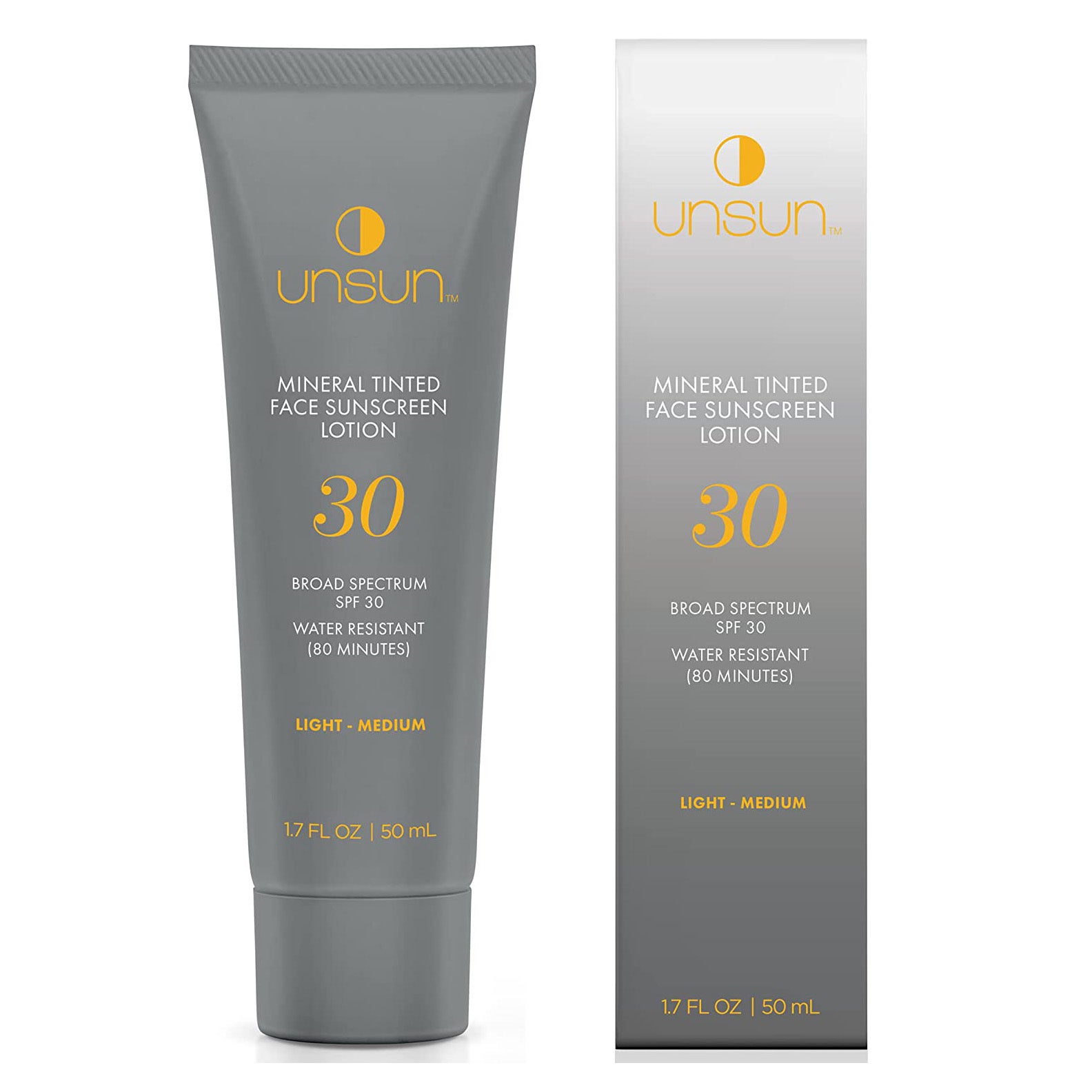 Unsun Mineral Tinted Face Sunscreen with SPF 30 - Light/Medium