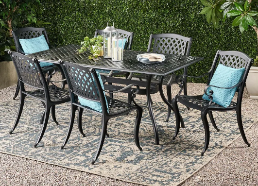 Christopher Knight Cayman 7-Piece Outdoor Dining Set
