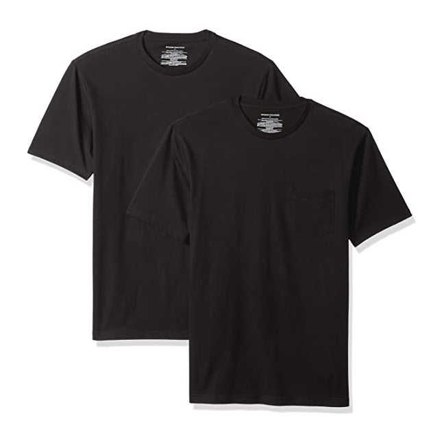Amazon Essentials Slim-Fit Crewneck Pocket T-Shirt 2-Pack
