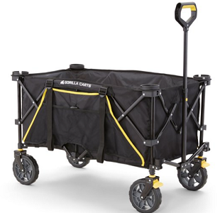 Gorilla Carts Foldable Utility Beach Wagon