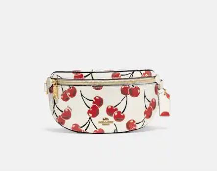 Coach Bethany Belt Bag With Cherry Print