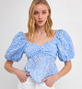 Free the Roses Floral Print Top