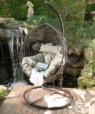 Christopher Knight Kylie Wicker Hanging Basket Chair