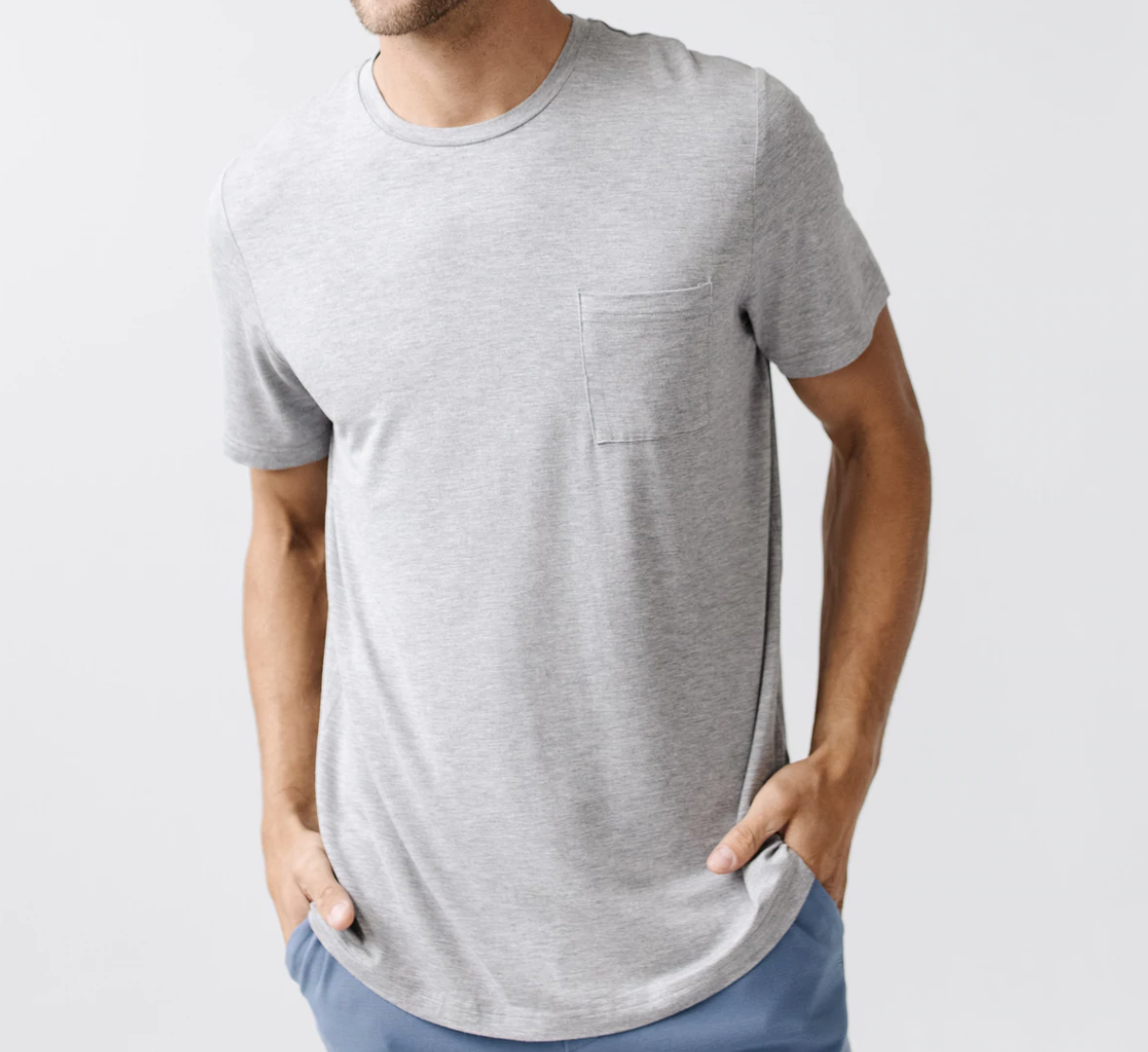 Stretch-Knit Bamboo Lounge Tee