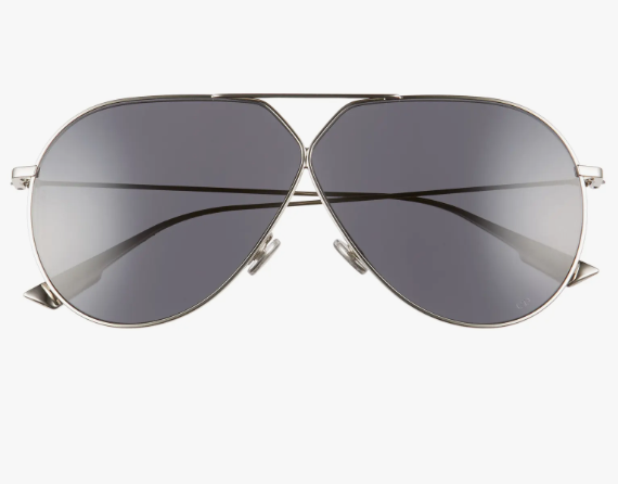 Dior 65mm Aviator Sunglasses