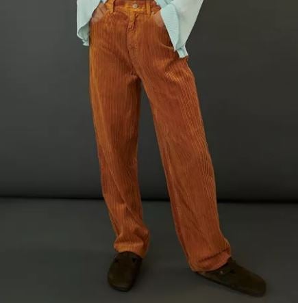 BDG Corduroy High-Waisted Slim Straight Pant