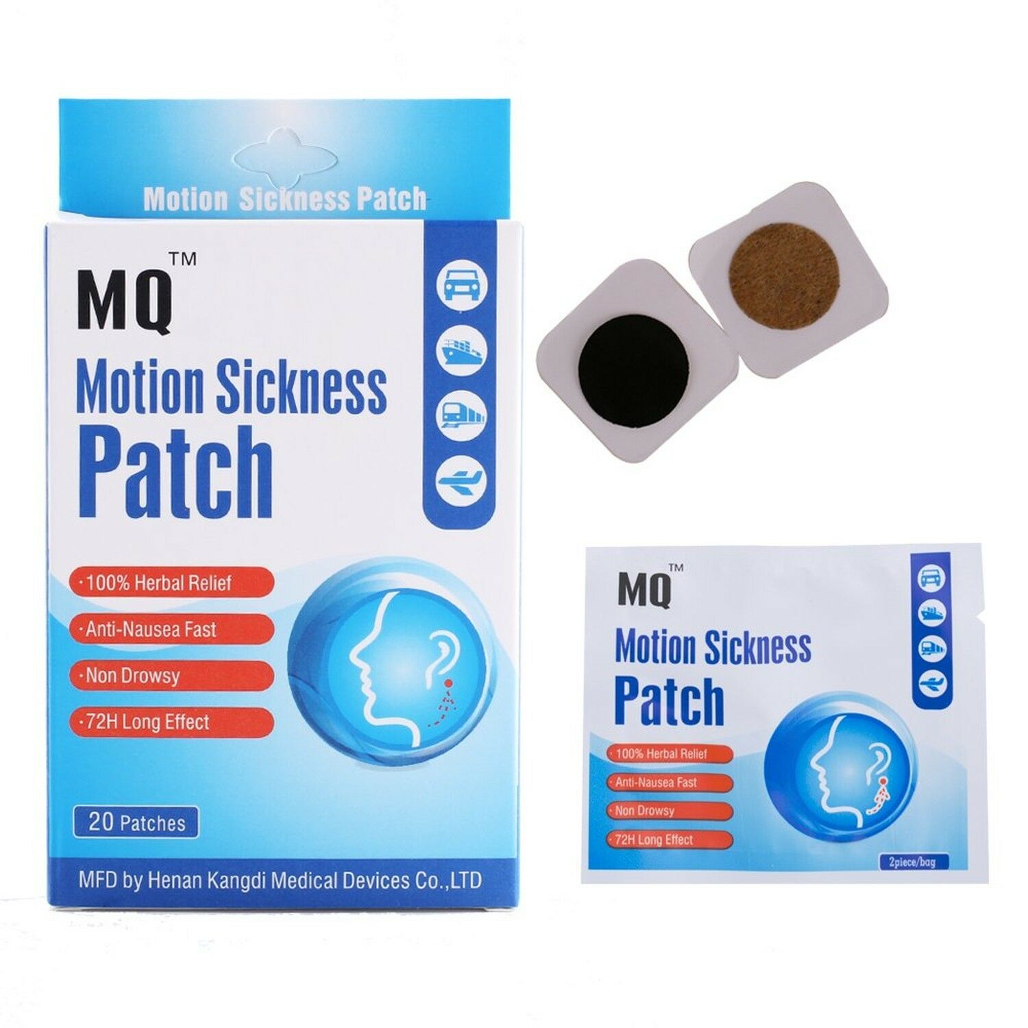 MQ Motion Sickness Patch, 30 Count