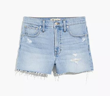 Madewell The Perfect Jean Short in Fiore Wash