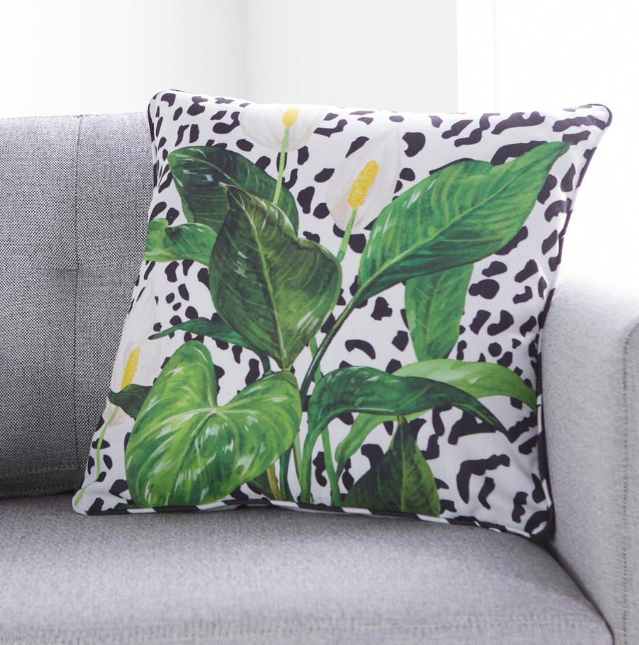 Garcelle at Home Black and White Reversible 18" x 18" Pillow