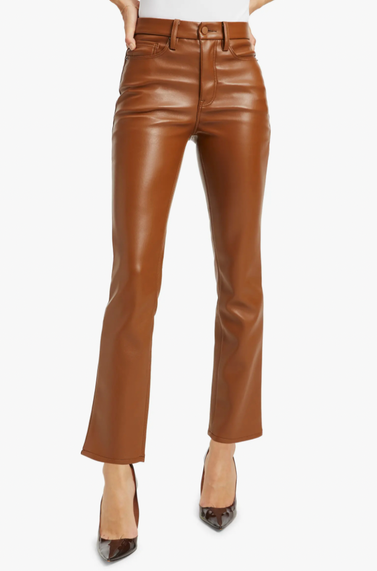 Good American Good Classic Faux Leather Pants