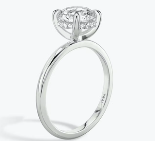 The Classic Hidden Halo Round Brilliant Engagement Ring