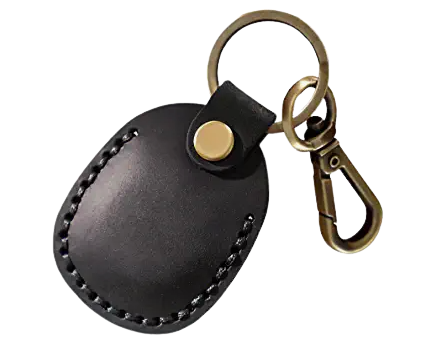 Q1T5 Leather Airtag Case Keychain