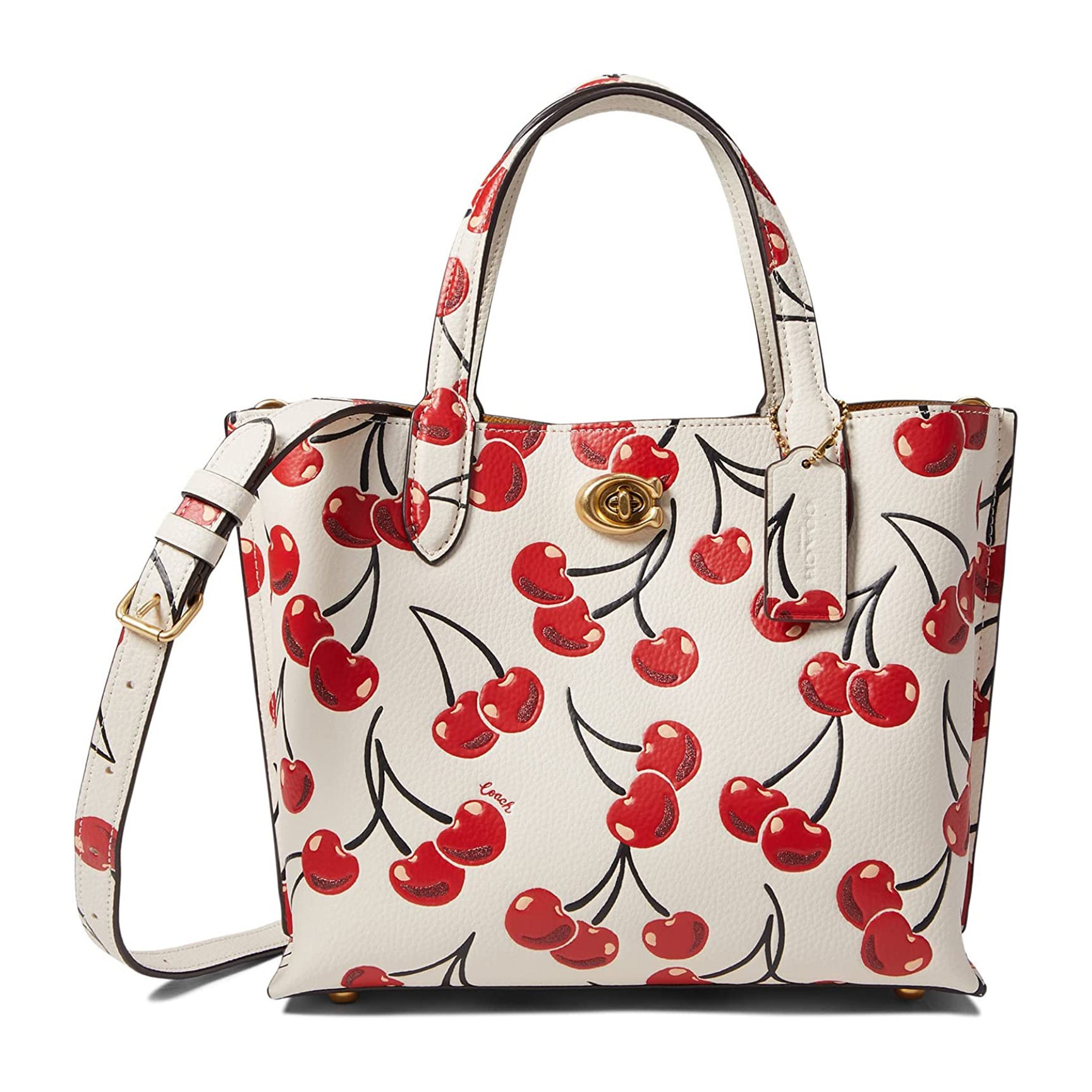 Coach Cherry Print Willow Tote 24