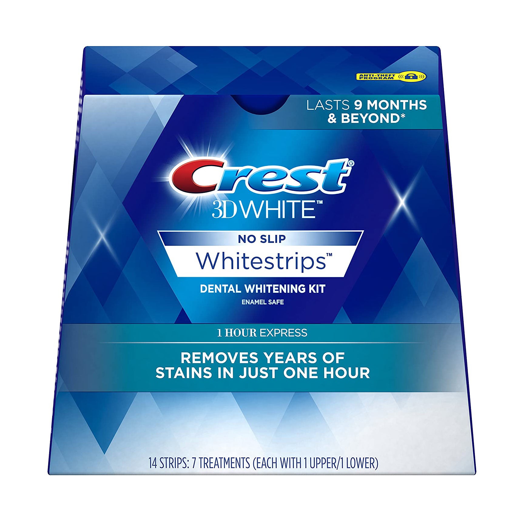 Crest 3D Whitestrips 1 Hour Express Teeth Whitening Kit, 7 Treatments