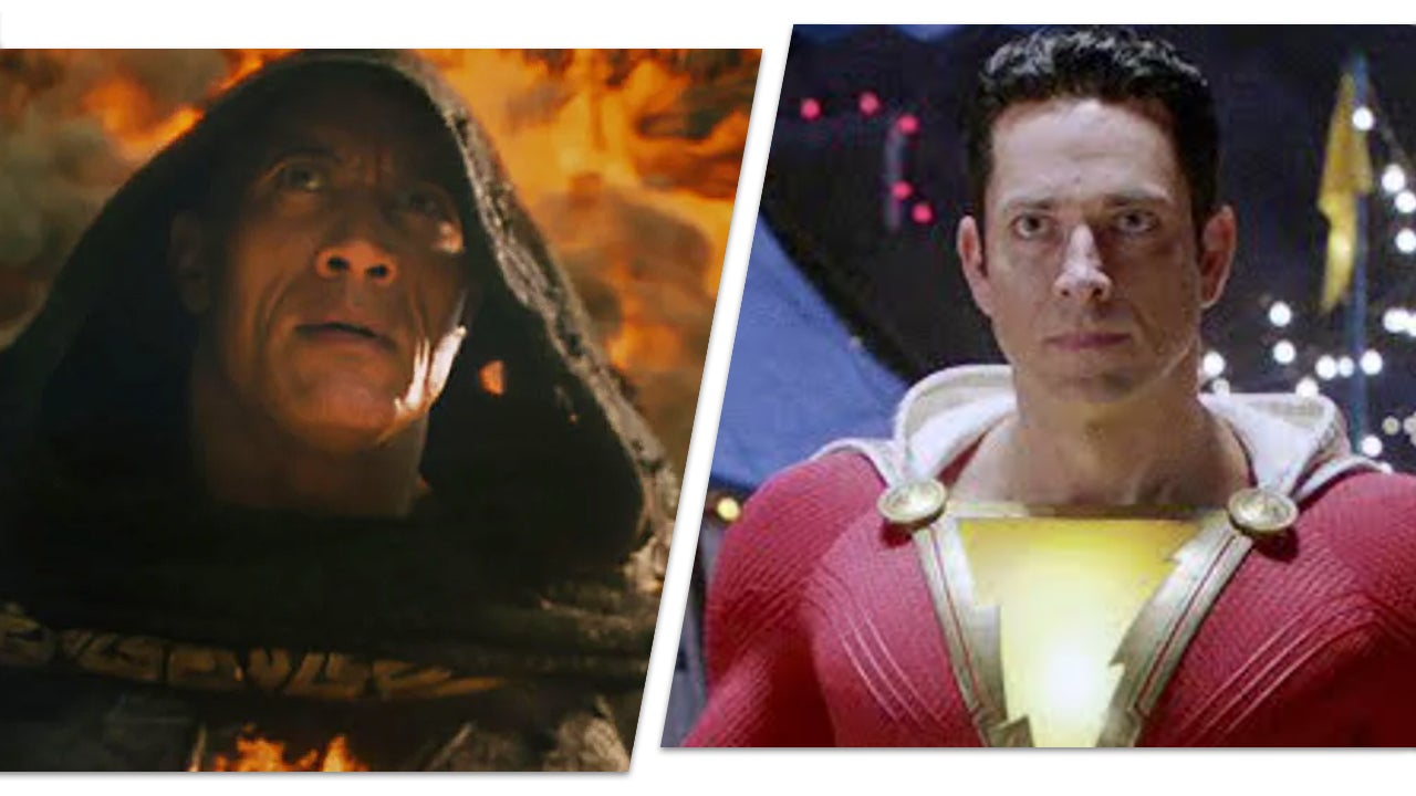 How are Black Adam and Shazam connected and why were films split