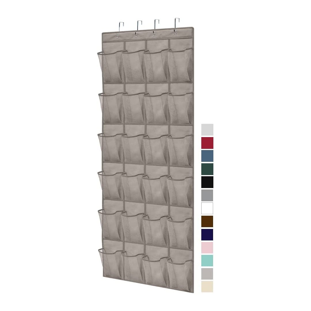 Gorilla Grip Large Over The Door Shoe Organizer With 24 Pockets