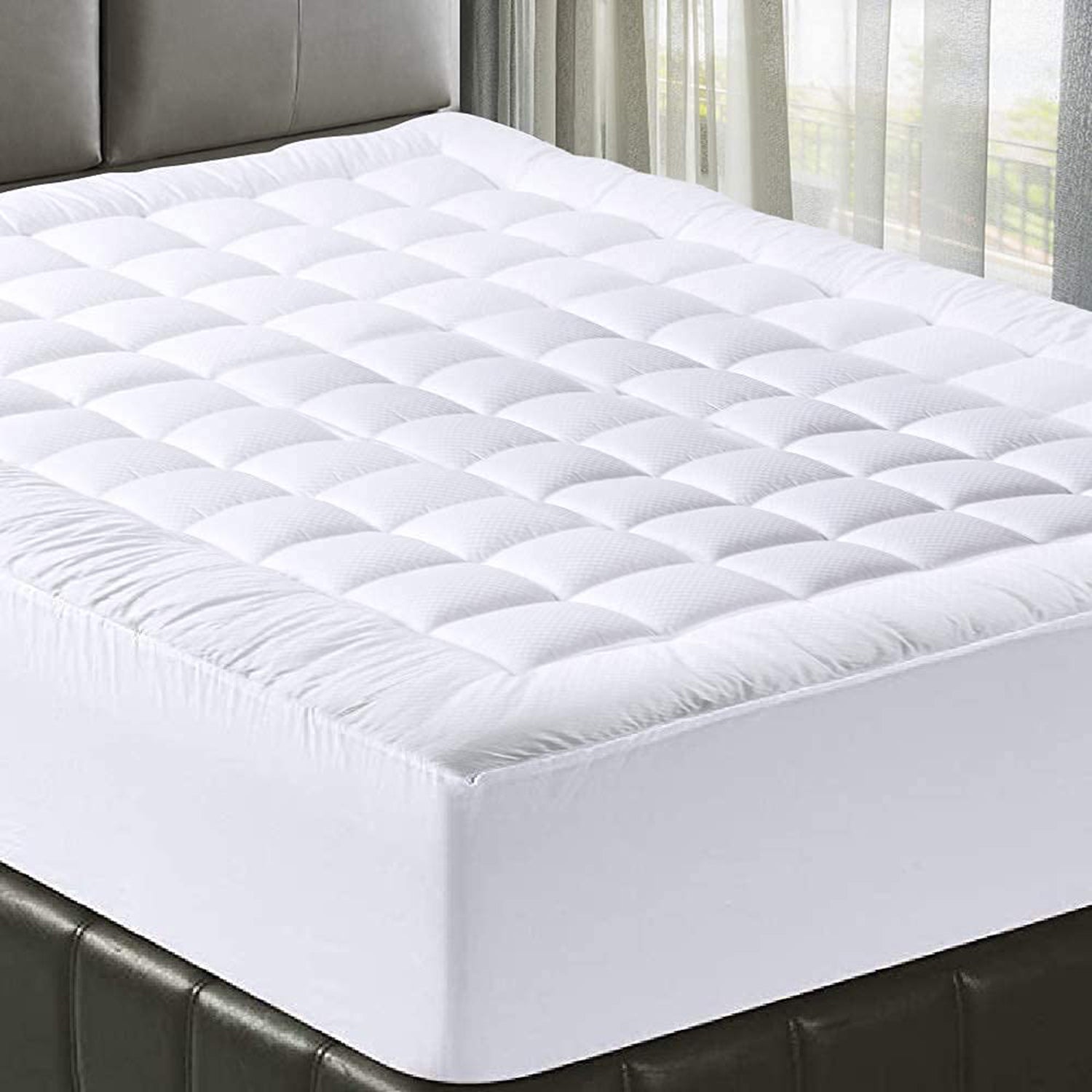 MATBEBY Quilted Fitted Mattress Pad