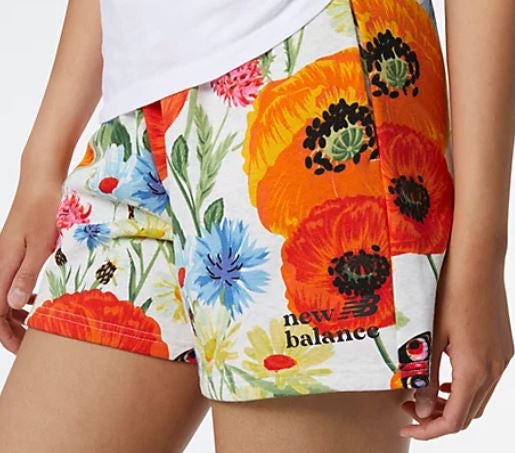 New Balance Essentials Super Bloom Printed Shorts