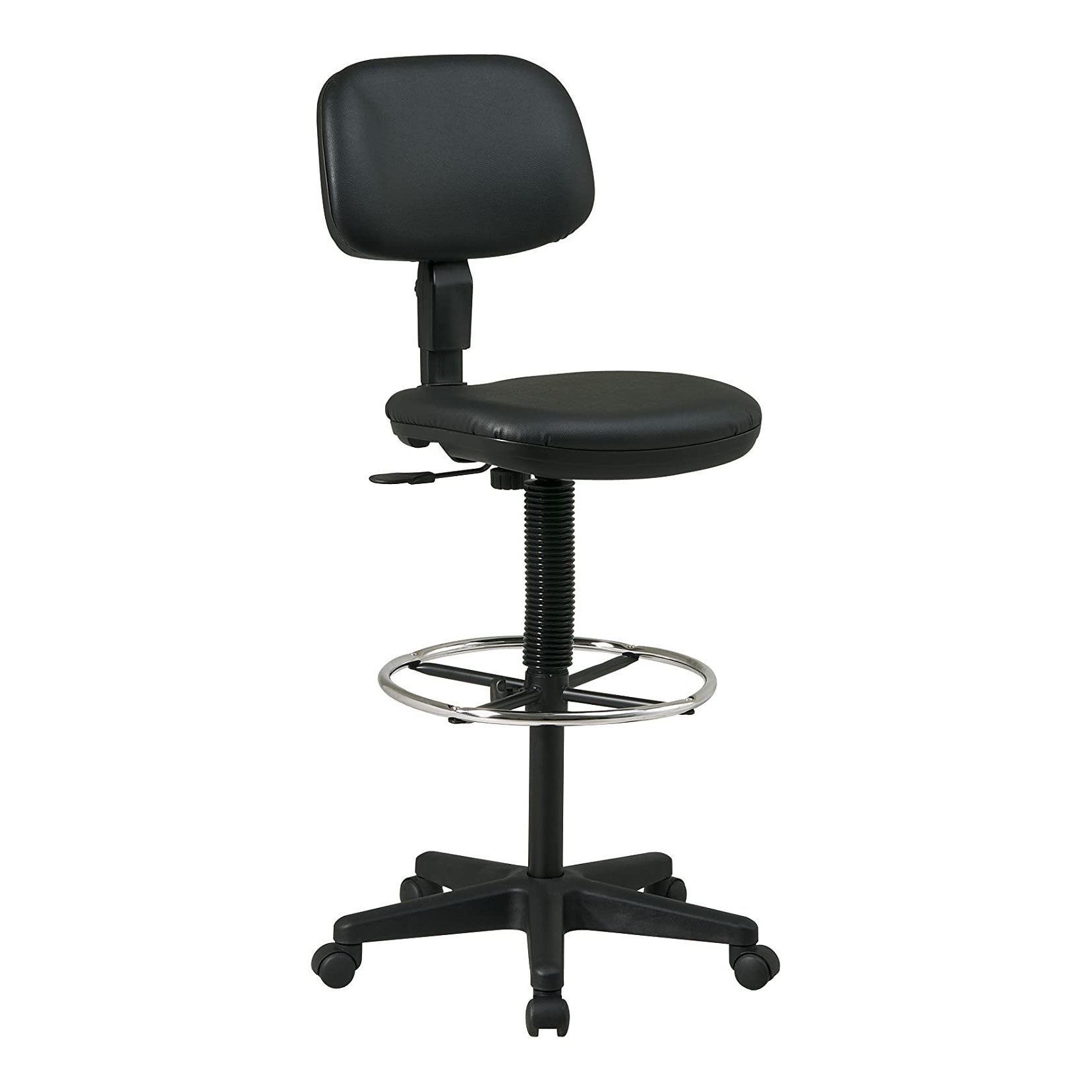 Office Star Sculptured Vinyl Seat and Back Pneumatic Drafting Chair