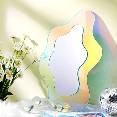 Wavy Rainbow Acrylic Mirror