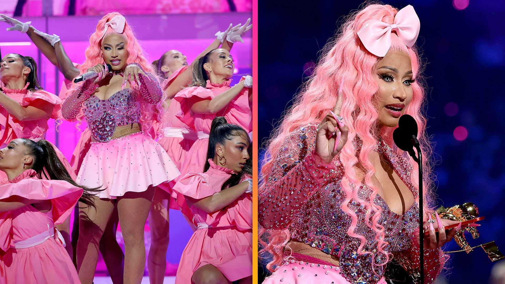 Nicki Minaj Delivers Epic Performance, Thanks Britney Spears, Beyonce and Others in Vanguard Acceptance Speech Entertainment Tonight