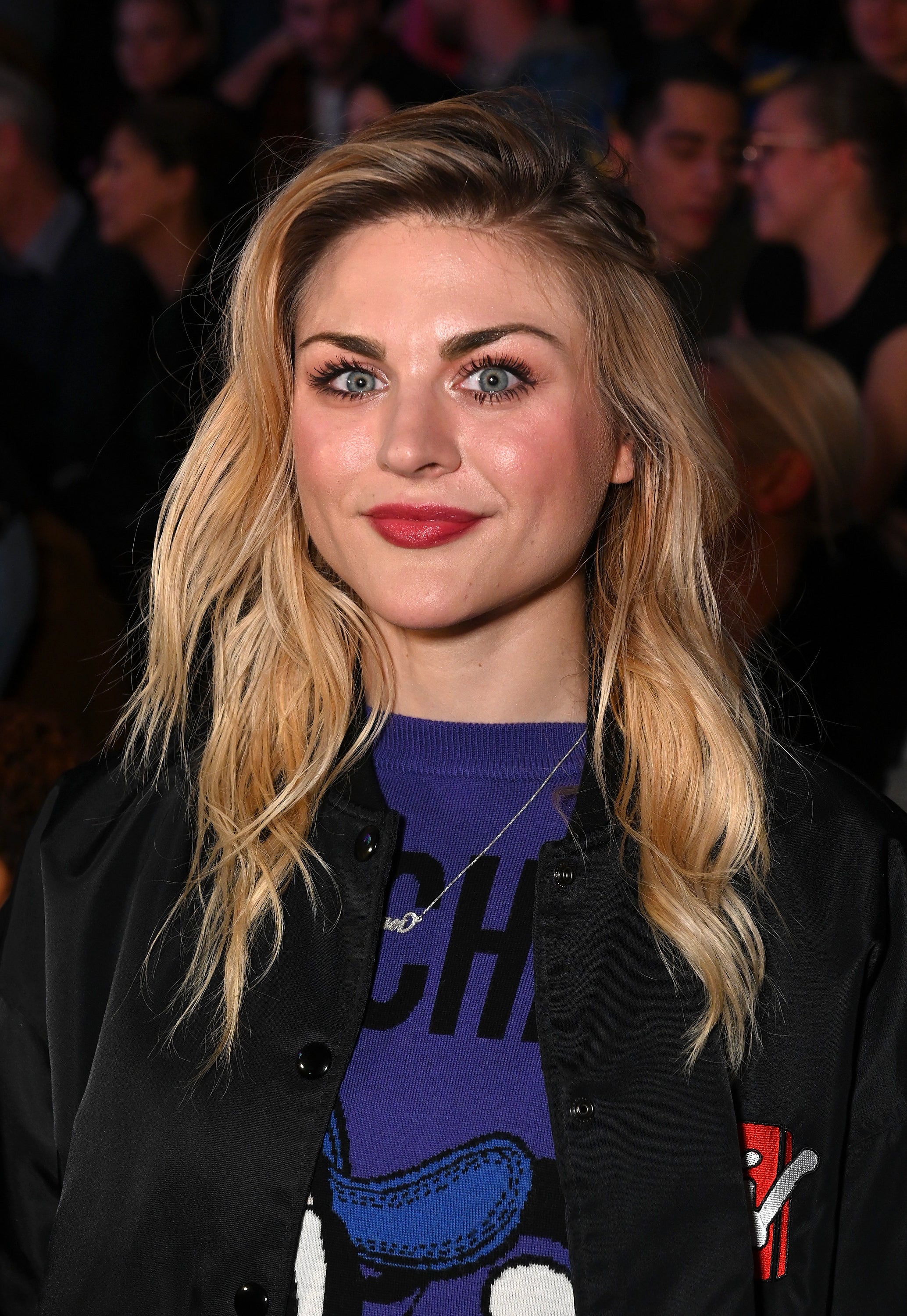 Frances Bean Cobain attends the Moschino x H&M - Front Row at Pier 36 on October 24, 2018 in New York City.