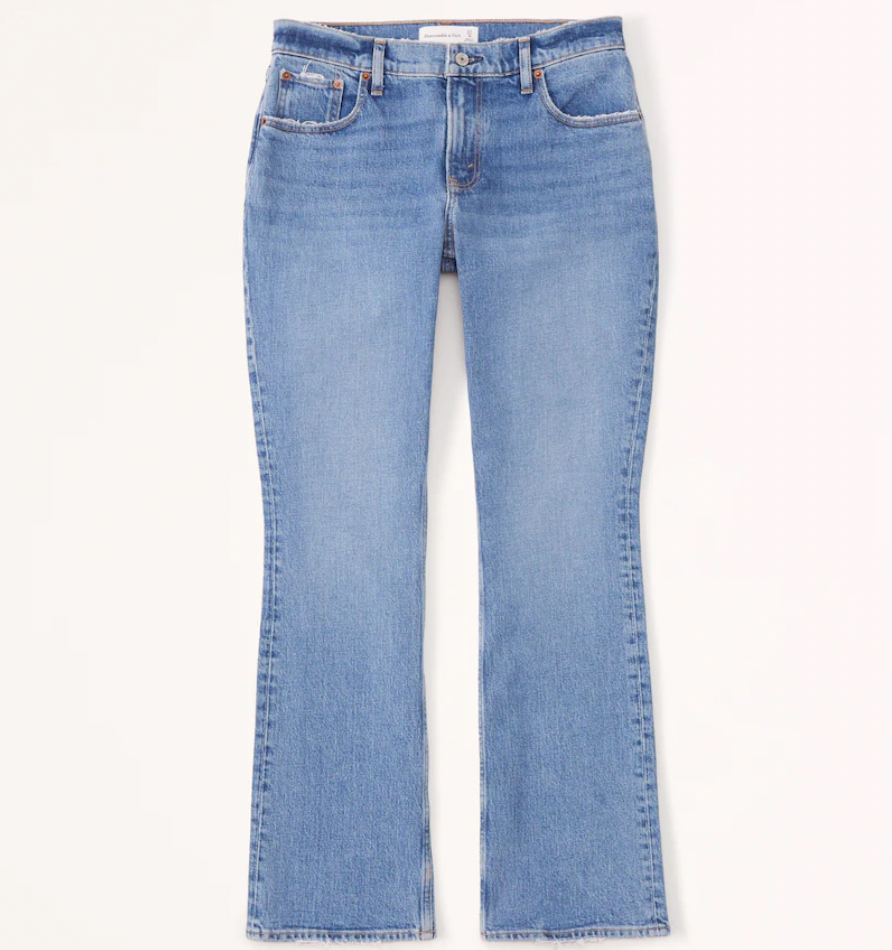 Abercrombie and Fitch Curve Love Low Rise Bootcut Jean