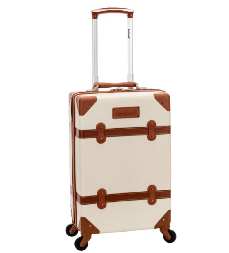 Rockland Luggage Stage Coach Hardside Rolling Trunk
