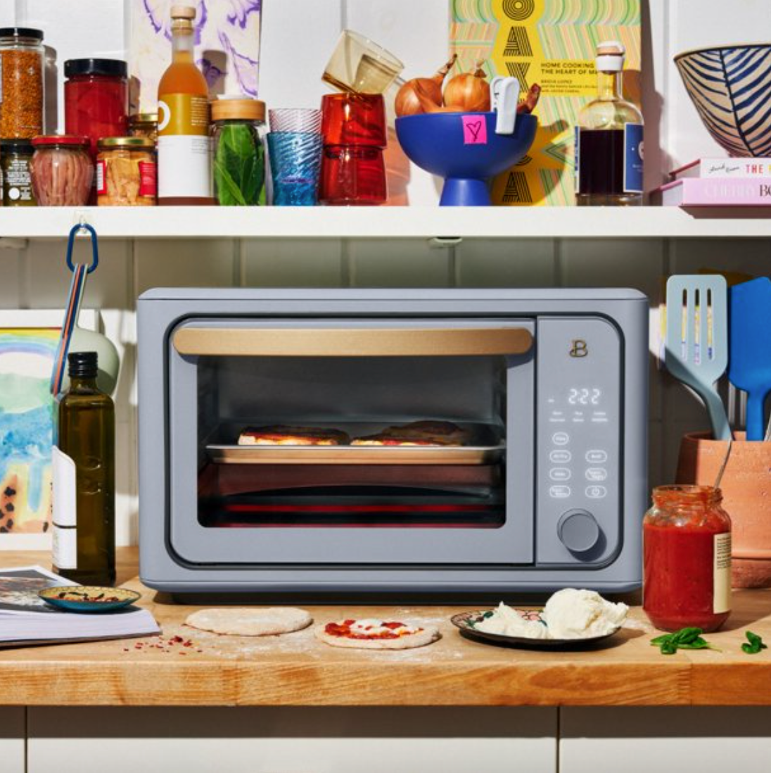Beautiful by Drew Barrymore 6 Slice Touchscreen Air Fryer Toaster Oven