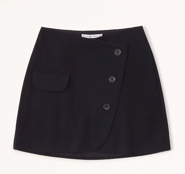 Abercrombie and Fitch Wrapped Suiting Mini Skirt