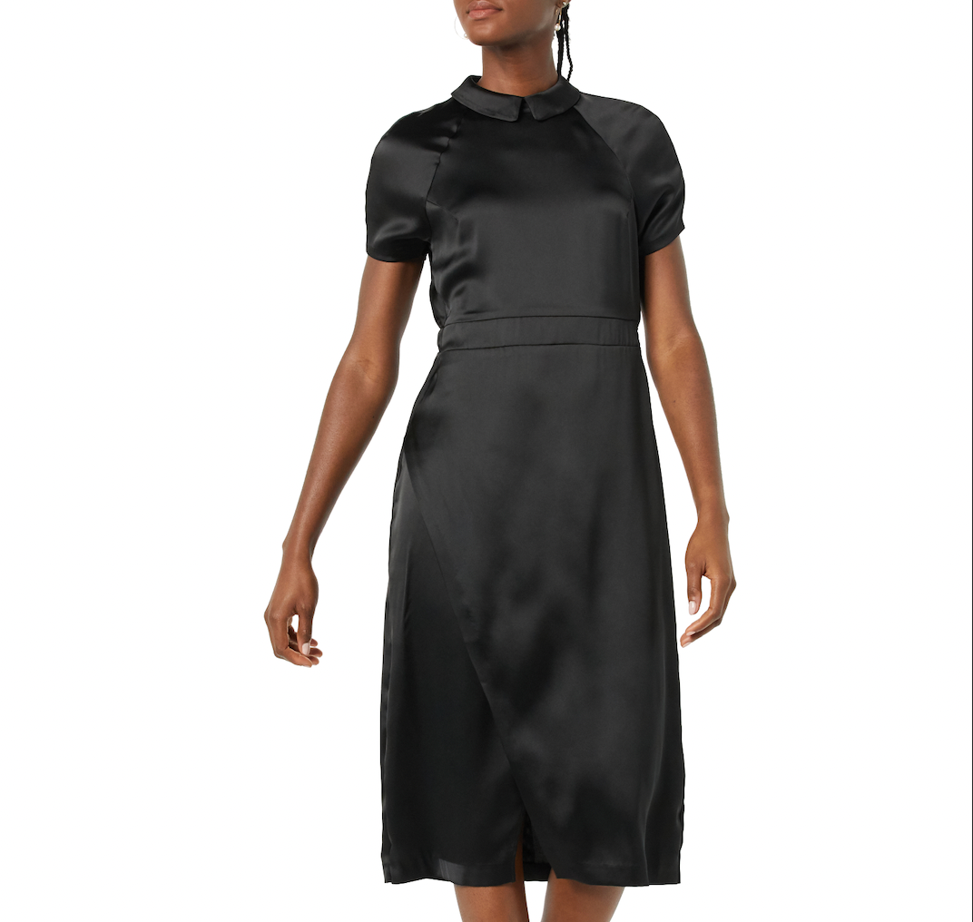 Satin Short Sleeve Midi Dress Inspired by Jeanette's Winning Look