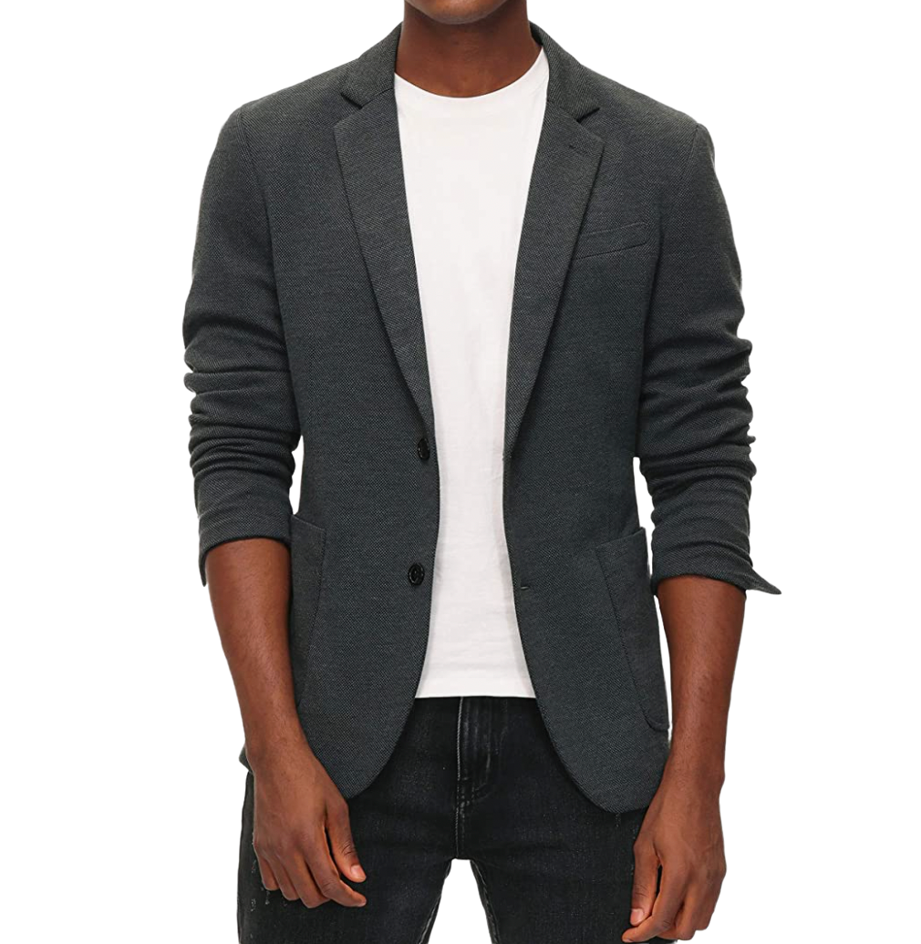 Casual Knit Blazer Suit Jacket
