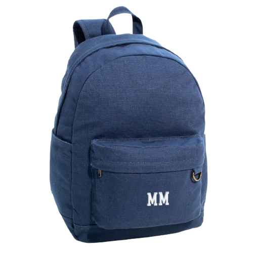 Personalized Northfield Classic Navy Washed Recycled Backpack