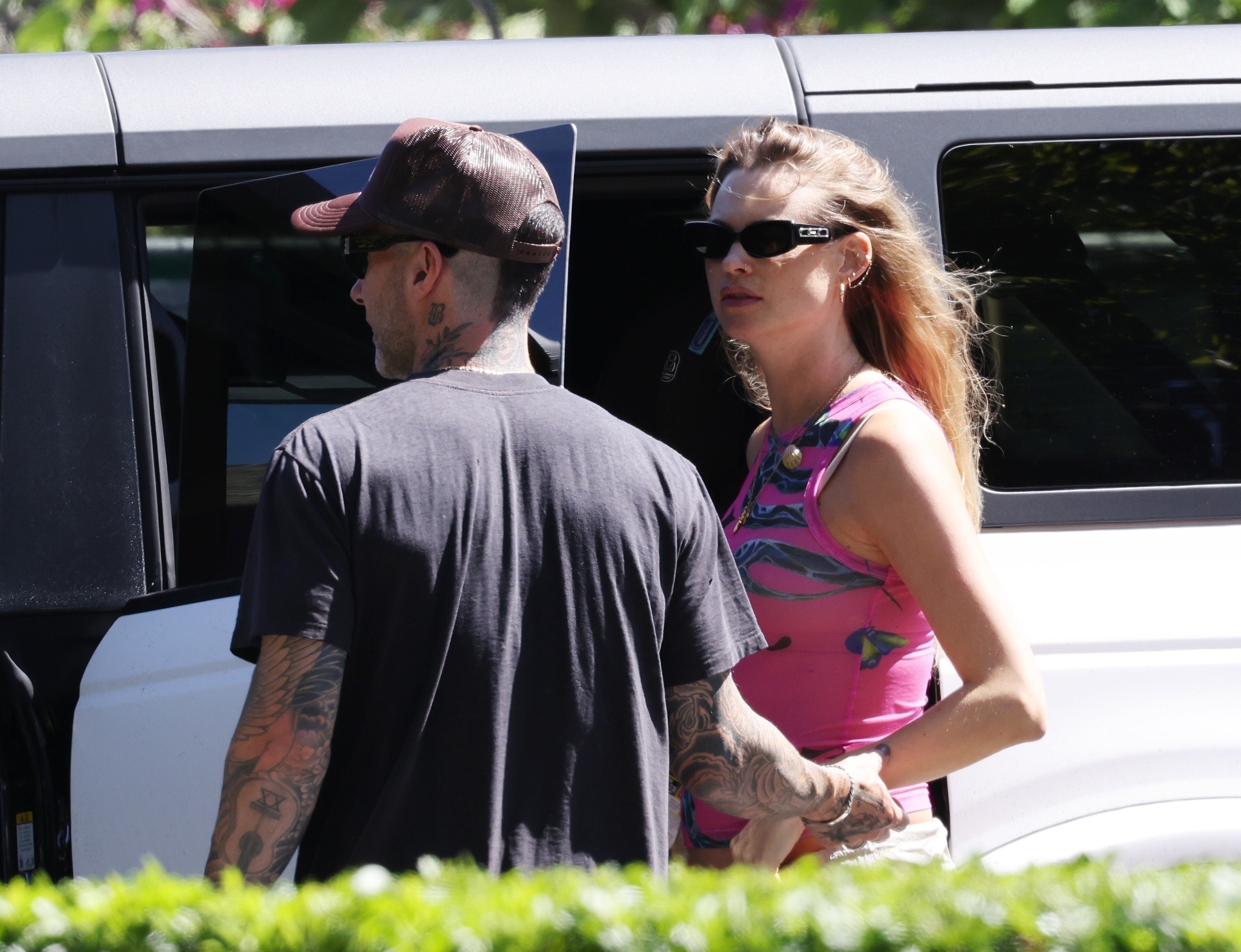 Adam Levine and Behati Prinsloo Seen