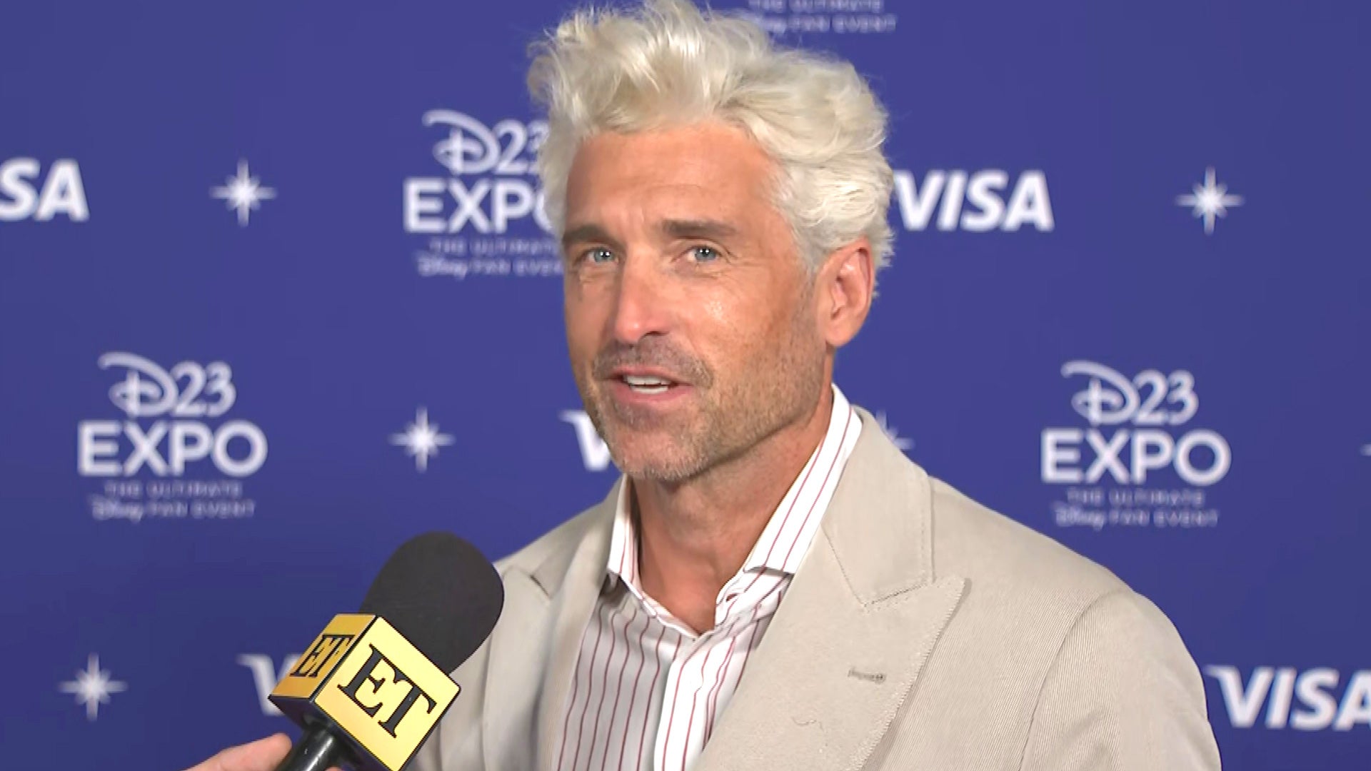 Patrick Dempsey Reveals the Reason for His Silver Hair Transformation  (Exclusive) | Entertainment Tonight