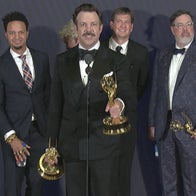 Emmys 2022: 'Ted Lasso' (Full Backstage Interview) 