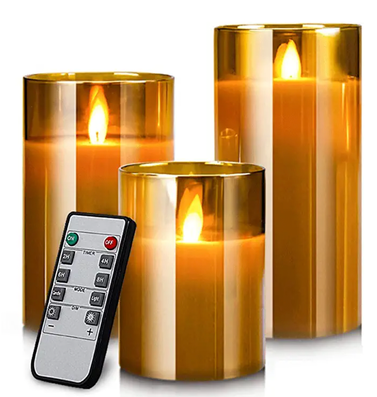 Itoeo LED Flameless Battery Operated Flickering Candles