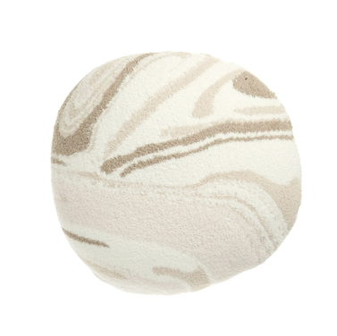 CozyChic Marble Pattern Round Pillow