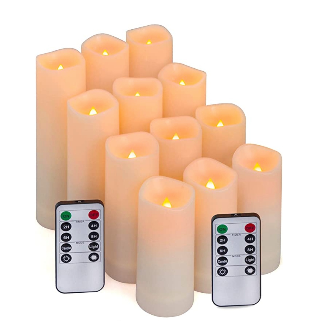 Aignis Flameless Candles with Remote